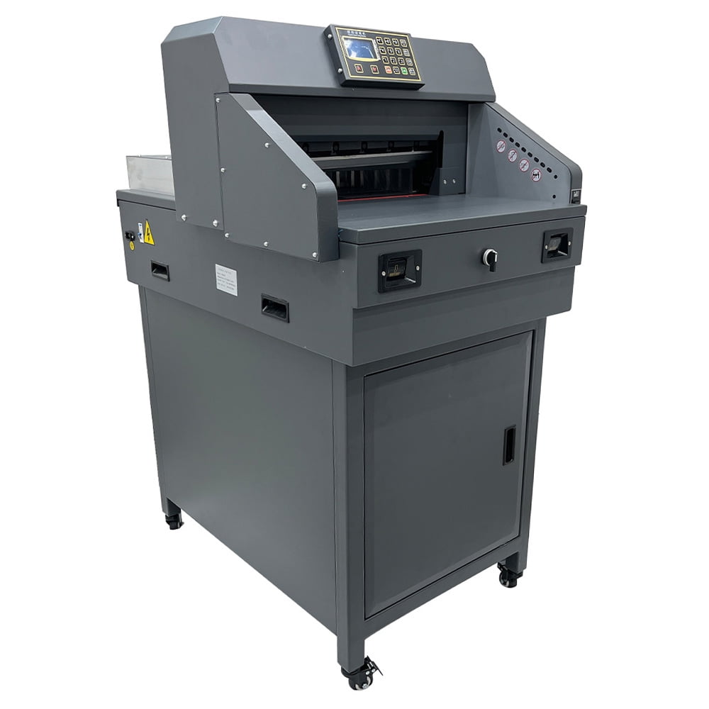 Electric Paper Cutter Guillotine Numerical Stand Paper Cutting Machine Heavy Duty Paper Trimmer 110V