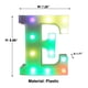 thumbnail image 3 of Letrero luminoso LED con letras y control remoto: 16 colores cambiantes para decoración de paredes de fiestas, bodas y bares en casa., 3 of 6