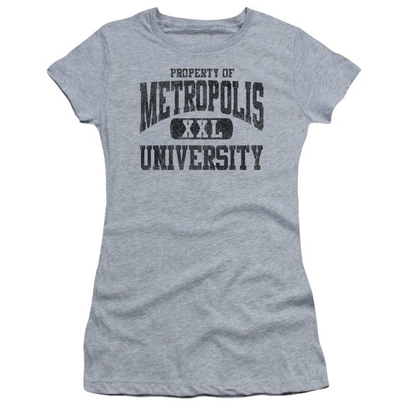 Superman - Property Of Mu - Juniors Teen Girls Cap Sleeve Shirt - Medium