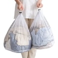 thumbnail image 1 of Mesh Laundry Bag 31" X 24"Inches, Extra Large Laundry Bags With Drawstring,Machine Washable For Travel, Factories,College Dorm, Apartment, Home (White, Xl-2Pack), 1 of 9