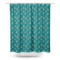 thumbnail image 1 of S4Sassy Green Lhasa Apso & Bow Dog Printed Bathroom Curtain Waterproof Shower Drapes-60 x 75 Inch, 1 of 6