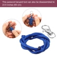 thumbnail image 4 of 4pcs Paracord Zipper Pulls, Paracord Lanyard Keychain for Backpacks, Tents, Traveling Cases, Sky Blue, 4 of 6