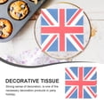 thumbnail image 4 of bolsas de servilletas con diseño de Union Jack, servilletas decorativas de papel de seda para fiestas, servilletas flexibles para festivales, 4 of 5