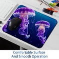 thumbnail image 6 of FeBohao Funny Mouse Pad Mat for Laptop Jiaji Cloth Rubber Base Washable Cute Soft Custom Small Retro Office Accessory Women Chic Cool Vintage Haves Girl Boy Table Jellyfish, 6 of 6