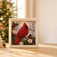 thumbnail image 4 of Christmas 3D Fabric Poke Art Kit, Vintage Holiday DIY Painting Craft Set with Wooden Frame, Handmade Christmas Decor for Adult (Glue Not Include) C, 4 of 4