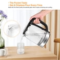 thumbnail image 4 of Electric Kettle, 1.7L Glass Water Boiler Tea Kettle with LED Indicator Light, Auto Shut-Off & Boil-Dry Protection,1500W, 4 of 7