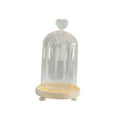 thumbnail image 3 of Cloche en Verre Transparent Cloche Micro Paysage Conteneur Cœur, 3 of 9