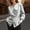 Gray, variant on Tops Side Tie Shirts Wrap V-Neck Long Sleeve Fall Business Fitted Dressy Blouson Blue