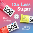 thumbnail image 5 of SOS Hydration Electrolyte Powder Sticks, Rainbow Sherbet , 8-Pack, Low Sugar, Vitamins, Potassium Magnesium Zinc, 5 of 5