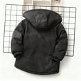 thumbnail image 6 of Cethrio Boys Winter Coats Size 6, Warm Zip up Windproof Thickened Winter Outerwear with Hood Gray, 6 of 7