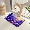 thumbnail image 4 of Creowell Purple Flowers Impressionism Landscape Diatom Mud Mat Non-Slip 24x16in, 4 of 5