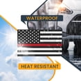 thumbnail image 6 of Magnet Me Up Thin Red Line American Flag Vinyl Magnet Decal, 5x8 In, Black, Red, and White, 6 of 7