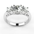 thumbnail image 3 of Sz 9 Sterling Silver 925 Cubic Zirconia CZ 3 Stone Engagement Ring, 3 of 4