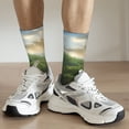 thumbnail image 6 of Sigee Lake Forest Dinosaur for Contrast Design Soft Moisture-Wicking Socks Crew Casual Athletic Stretchy Loose Middle Tube Socks, 6 of 6