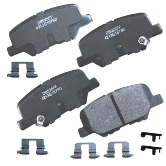 Carquest Premium Gold Ceramic Brake Pads - Rear (4-Pad Set)