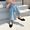 thumbnail image 7 of DREAM PAIRS Women's Pointed Toe Knit Ballet Flats Comfortable Foldable Slip-On Shoes Lightweight Travel-Friendly Walking Flats, 7 of 7
