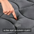 thumbnail image 3 of Cubrecolchón SLEEP ZONE Cooling Queen con bolsillo profundo, color gris, 3 of 7