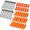 Orange, variant on Green 48-Piece Tree Stakes And Supports Kit For Young Trees And Shrubs