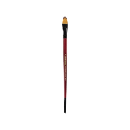 Creative Mark Ebony Splendor Long-Handled Synthetic Sable Paint Brush Filbert # 18 Teijin Multi-Filament Hair Handcrafted Synthetic Paint Brushes for Acrylic Painting Watercolor Painting and More