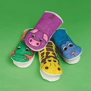 Color-Me Animal Hand Puppets Kit, Makes 12