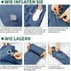 thumbnail image 5 of Colchoneta inflable para acampar, 9 cm de grosor, ultraligera, con almohada, autoinflable, impermeable y plegable, 196 x 68 cm, 5 of 6