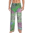 thumbnail image 2 of Lsque Summer Print Men's Pajama Pants, Lounge Pant - Comfortable Home Wear,Elastic Waistband, Stylish Design-Small, 2 of 9
