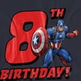 thumbnail image 3 of Captain America Womens 8th Birthday T-Shirt, 3 of 6
