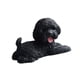 thumbnail image 5 of Figura de perro en miniatura, adorno de escritorio de resina, linda decoración para tablero de automóvil. negro acostado, 5 of 9