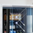 thumbnail image 4 of Yeego 116 Can Beverage Refrigerator Cooler, 3.1 cu.ft. Beverage Fridge with Glass Door for Home/Bar/Office, Black, 4 of 11