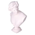 thumbnail image 4 of Figura de personaje de estilo nórdico, busto, estatua, adorno artesanal para escritorio, sala de estar, oficina, blanco lechoso y rosa, 4 of 14