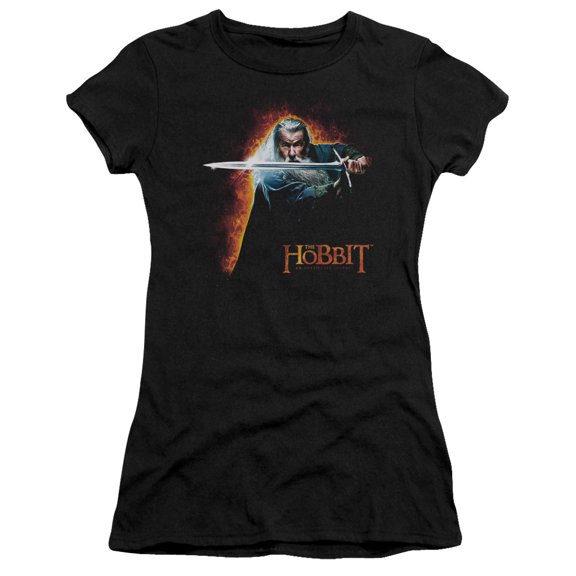 The Hobbit Secret Fire S/S Junior Women's T-Shirt Sheer Black