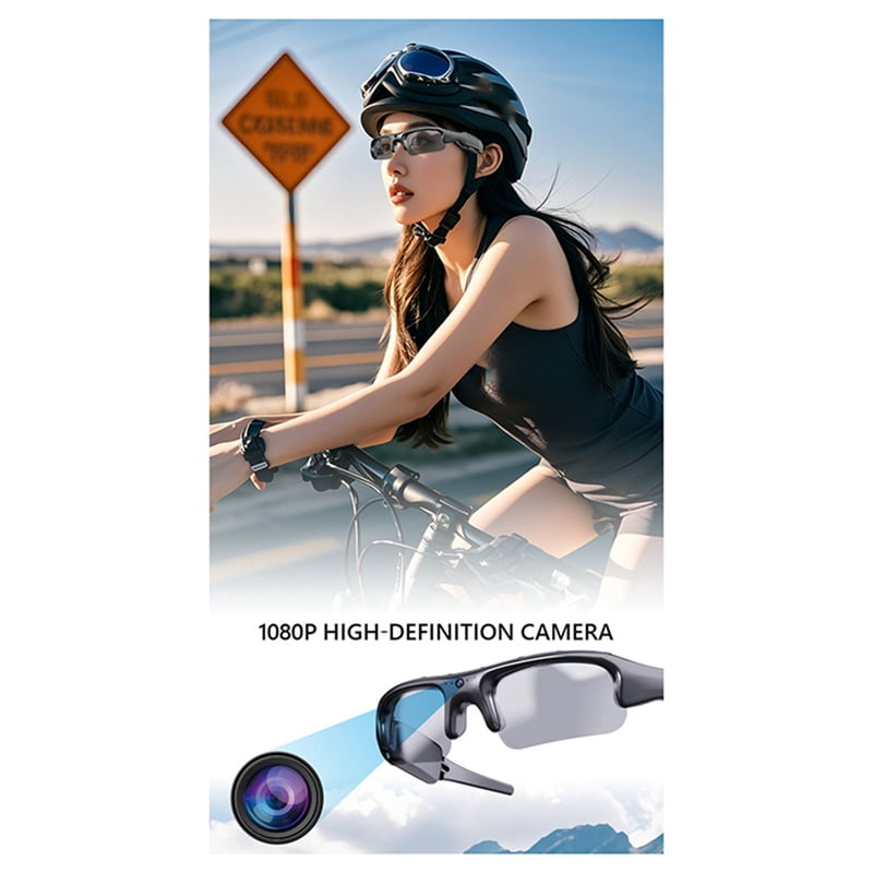 1080P HD Video Recorder WIFI Outdoor Sports DV Camera, Smart Glasses, Wide Angle 170° Camera, Sports Camera, Riding