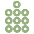 thumbnail image 2 of Arandela de Bloqueo de Correa de Goma Sunnimix de 10 Piezas para Bajo de Guitarra Eléctrica Acústica Verde, 2 of 8