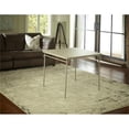 thumbnail image 4 of Pemberly Row Contemporary Square Vinyl Folding Table in Antique Linen, 4 of 8