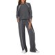 thumbnail image 1 of Conjuntos de Salón para Mujer, Conjuntos de 2 Piezas para Otoño, Pantalones Anchos, Conjuntos A Juego, Ropa de Mujer Gris Oscuro XXL, 1 of 8