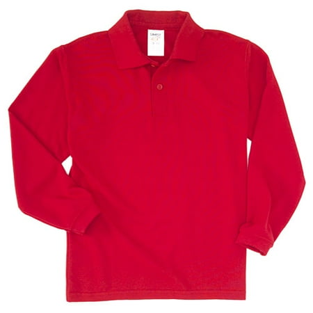 Boy's Official School Uniform Long-Sleeve Polo