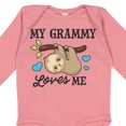 thumbnail image 4 of Inktastic My Grammy Loves Me with Sloth and Hearts Boys or Girls Long Sleeve Baby Bodysuit, 4 of 5