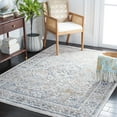 thumbnail image 2 of SAFAVIEH Moondust Gino Oriental Polyester Area Rug, Ivory/Blue, 6' x 6' Square, 2 of 8