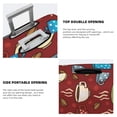 thumbnail image 5 of Disketp Coffee Cups Elastic Travel Luggage Cover Travel Suitcase Protective Cover For Trunk Case Apply To 18''-32'' Suitcase Cover (Luggage not included)-Large, 5 of 9