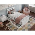 thumbnail image 4 of Emelie Twin Wood Platform Bed with Panel Footboard and Storage Drawers in White, 4 of 10