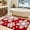 Red-xmas Snowflakes, variant on Christmas Bathroom Rug 36"x24", Extra Soft Absorbent Microfiber Thick Plush Fluffy Bathroom Rugs, Non-Slip Backing, Machine Washable Bath Rugs, Holiday Xmas Decor Indoor Bath Mats,Red-xmas Snowflakes