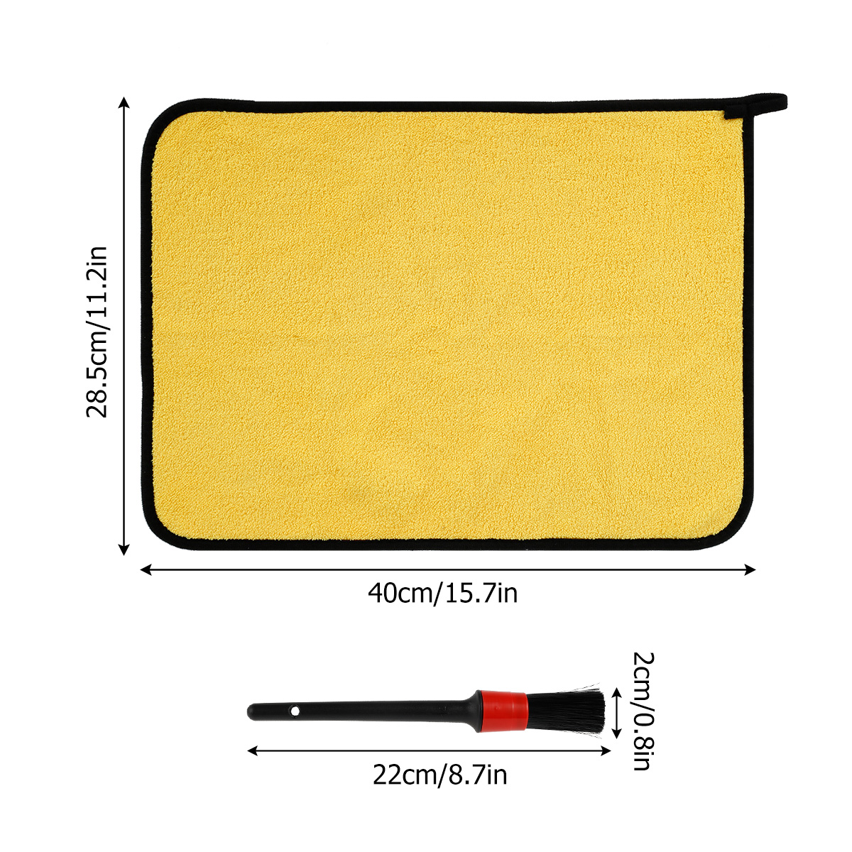 Fyeme Set of 4 Car Wash Mop Kit Car Wash Brush Kit Car Wash Mop Mitt