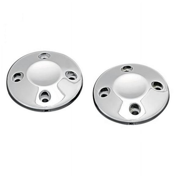 Kuryakyn 6243 Motorcycle Accent Accessory: Handlebar ISO Grip End Caps, Chr