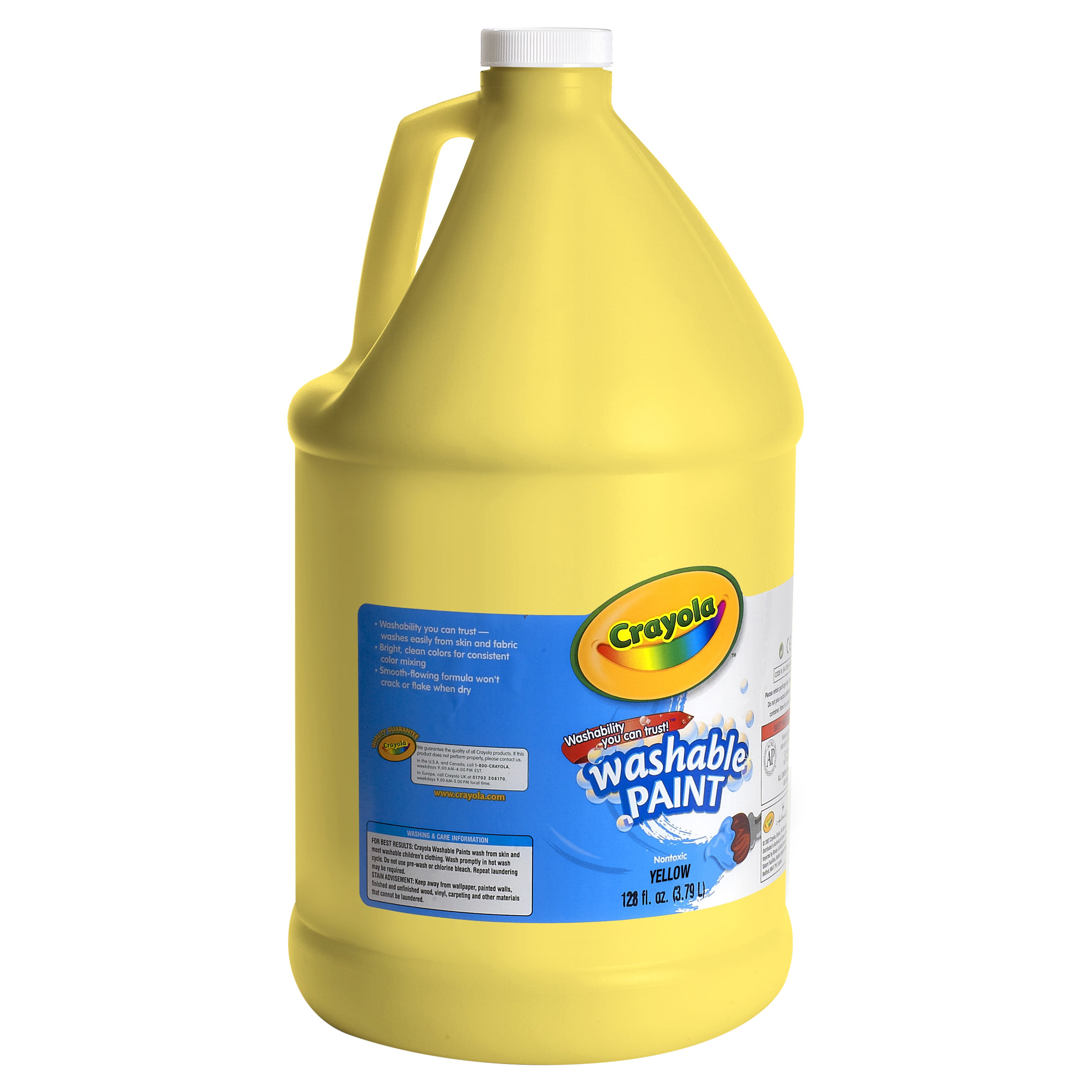 Crayola Washable Paint, Yellow, Gallon