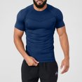 thumbnail image 1 of pstuiky Camisas casuales de manga corta para hombre, Camiseta deportiva informal de manga corta con cuello redondo y color liso para hombre ropa de hombre xl, 1 of 6