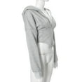 thumbnail image 5 of Cropped Corset Zipper Hoodie (M, White), 5 of 9