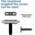 thumbnail image 5 of Sturdy Furniture Legs for Bed Frame Reinforcement, Adjustable Supports for Enhanced Security, Metal Construction Ensures Longevity, Set of 6 for Reliable Stability, 5 of 5
