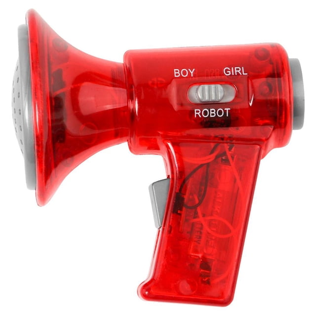 Juguete de de Megáfono Cambiador Plástico Juego de Diversión para rojo Sunnimix Juguete cambiador de voz