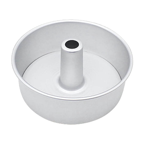 6 Inch 8 Inch Angel Food Cake Pan with Removable Bottom Aluminum Round Tube for Chiffon Cake Baking Rustless Anodized Aluminum Alloy Bakeware