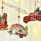 thumbnail image 5 of Naiovety Árbol de Navidad de Colgante automotriz Colgante portátil Lindo Puerta temática de Navidad Chimenea Decoración de pared Kits de decoración para fiestas Carro rojo, 5 of 6